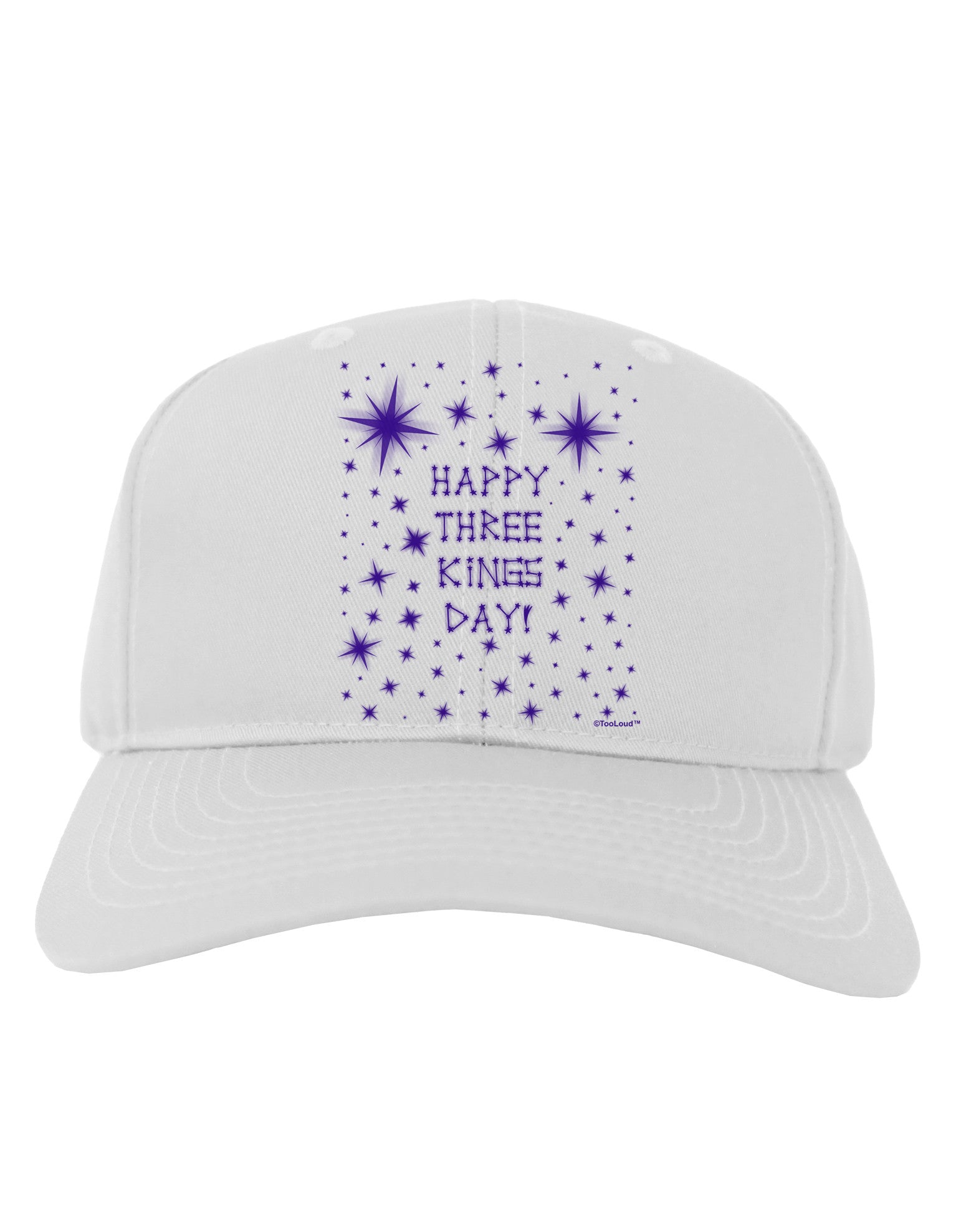 Happy Three Kings Day - Shining Stars Adult Baseball Cap Hat by TooLoud-Baseball Cap-TooLoud-White-One Size-Davson Sales