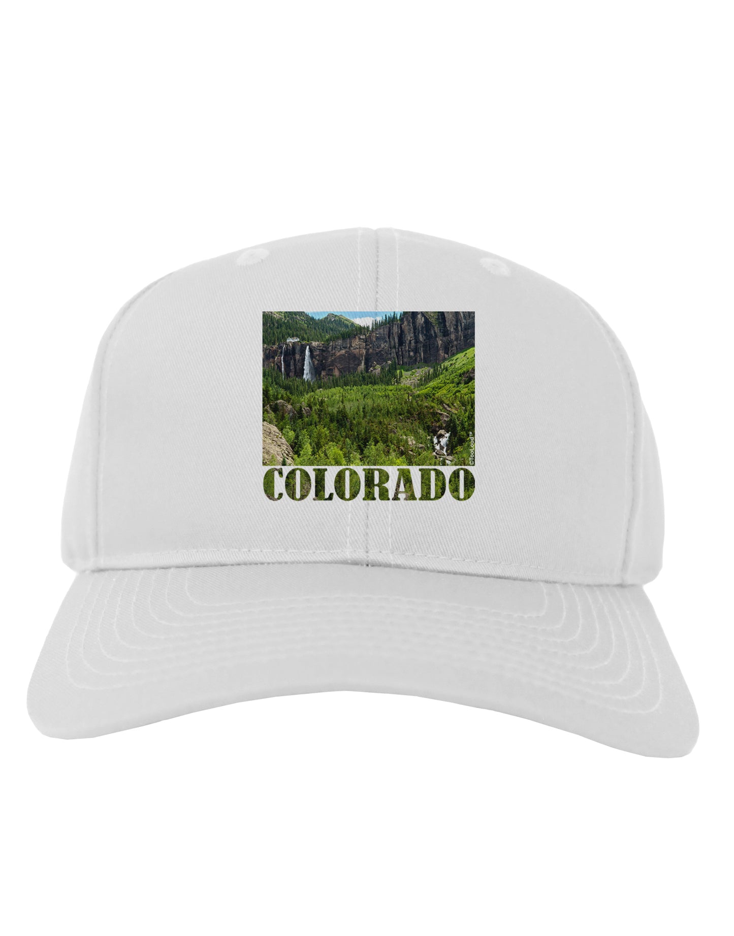 Beautiful Cliffs Colorado Adult Baseball Cap Hat by-Baseball Cap-TooLoud-White-One Size-Davson Sales
