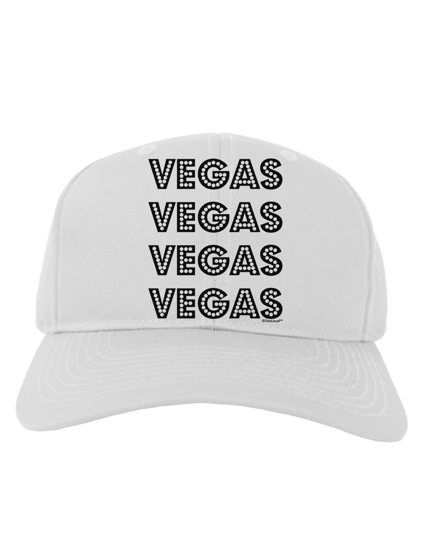 Vegas - Vegas Style Show Lights Adult Baseball Cap Hat by TooLoud-Baseball Cap-TooLoud-White-One Size-Davson Sales
