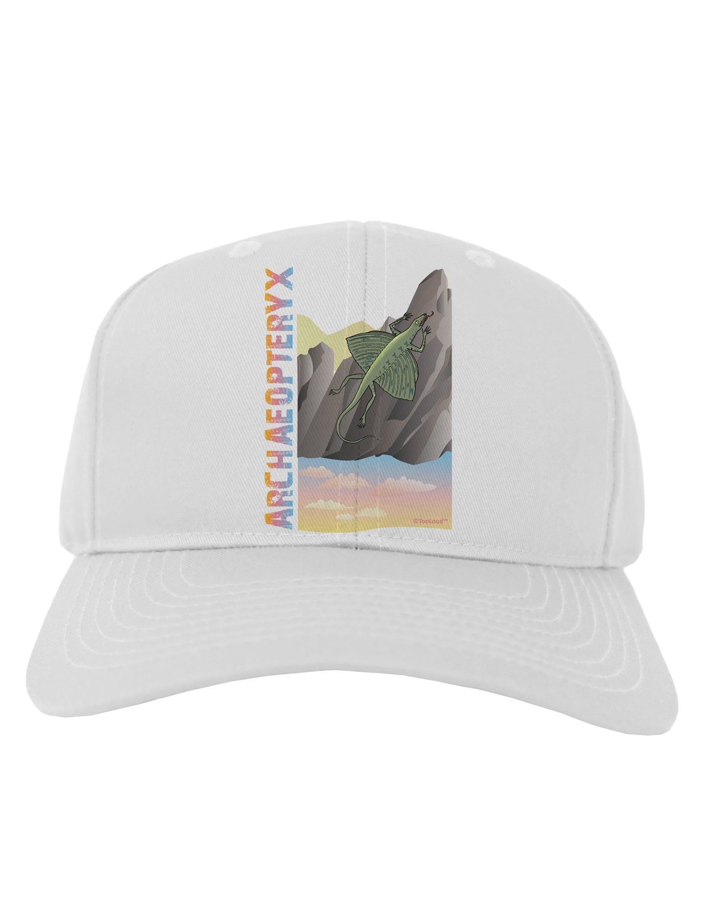 Archaopteryx - With Name Adult Baseball Cap Hat by TooLoud-Baseball Cap-TooLoud-White-One Size-Davson Sales