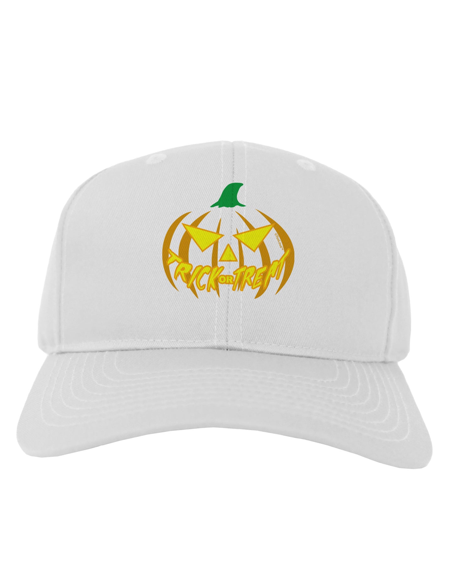Trick or Treat Jack Yellow Adult Baseball Cap Hat-Baseball Cap-TooLoud-White-One Size-Davson Sales