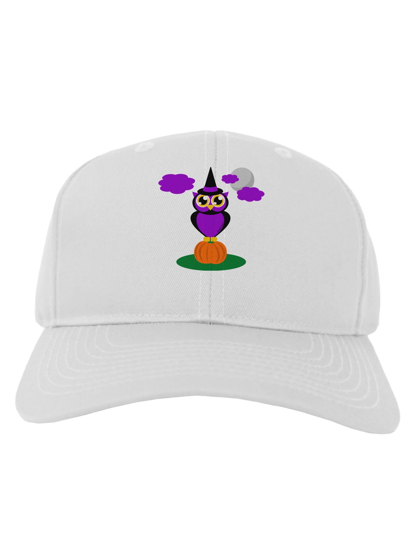 Owl Purple Adult Baseball Cap Hat-Baseball Cap-TooLoud-White-One Size-Davson Sales