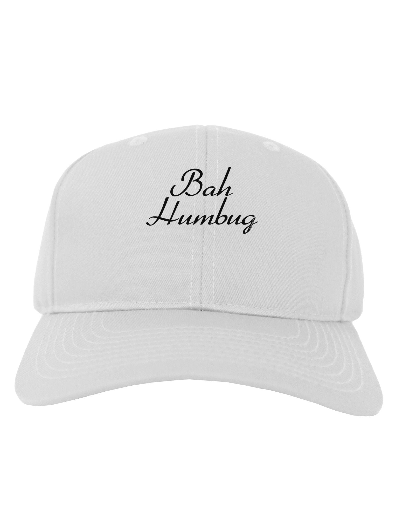 Bah Humbug Design - Script Adult Baseball Cap Hat-Baseball Cap-TooLoud-White-One Size-Davson Sales