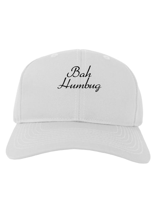 Bah Humbug Design - Script Adult Baseball Cap Hat-Baseball Cap-TooLoud-White-One Size-Davson Sales