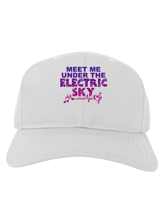 Electric Sky Color Adult Baseball Cap Hat-Baseball Cap-TooLoud-White-One Size-Davson Sales