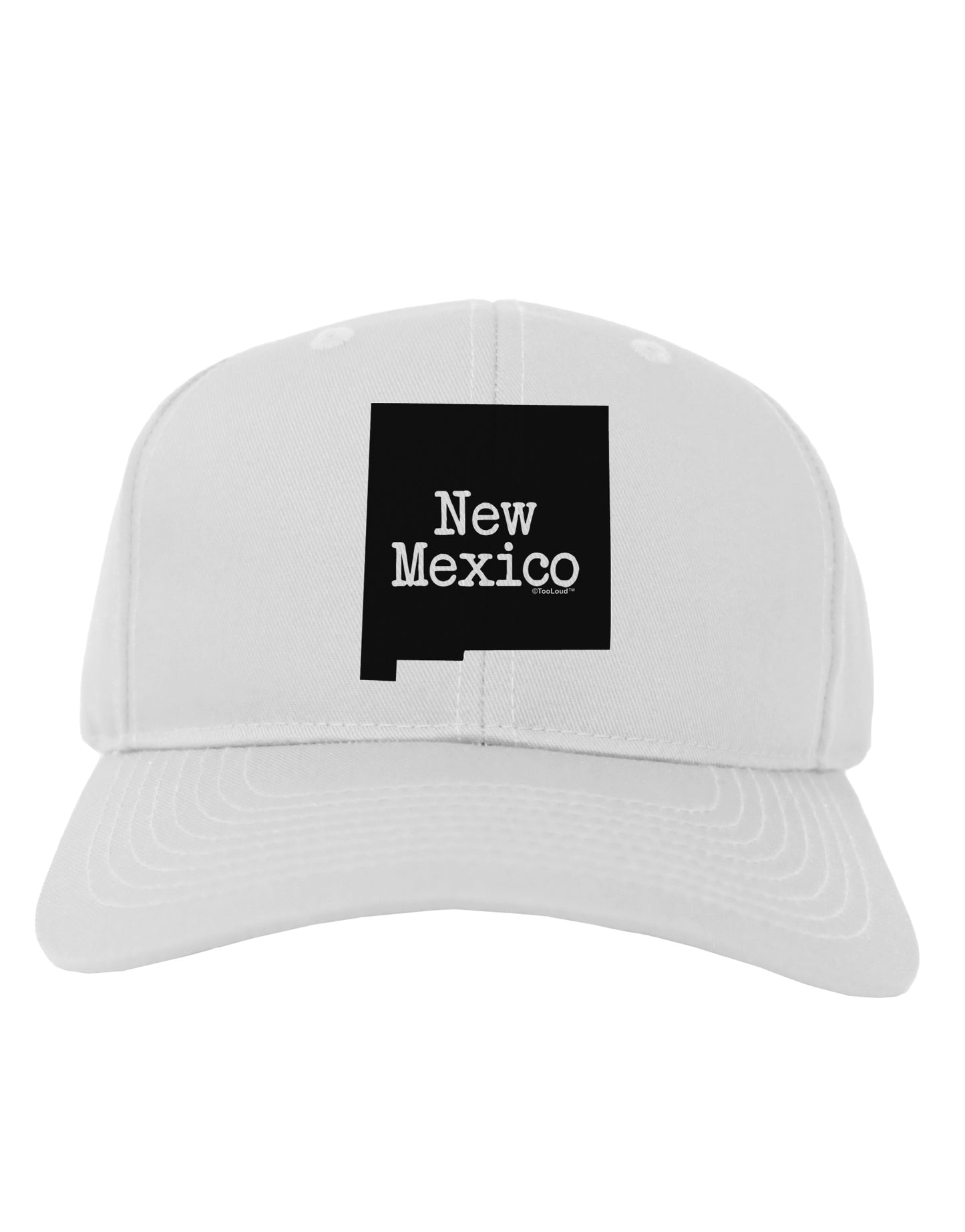 New Mexico - United States Shape Adult Baseball Cap Hat by TooLoud-Baseball Cap-TooLoud-White-One Size-Davson Sales