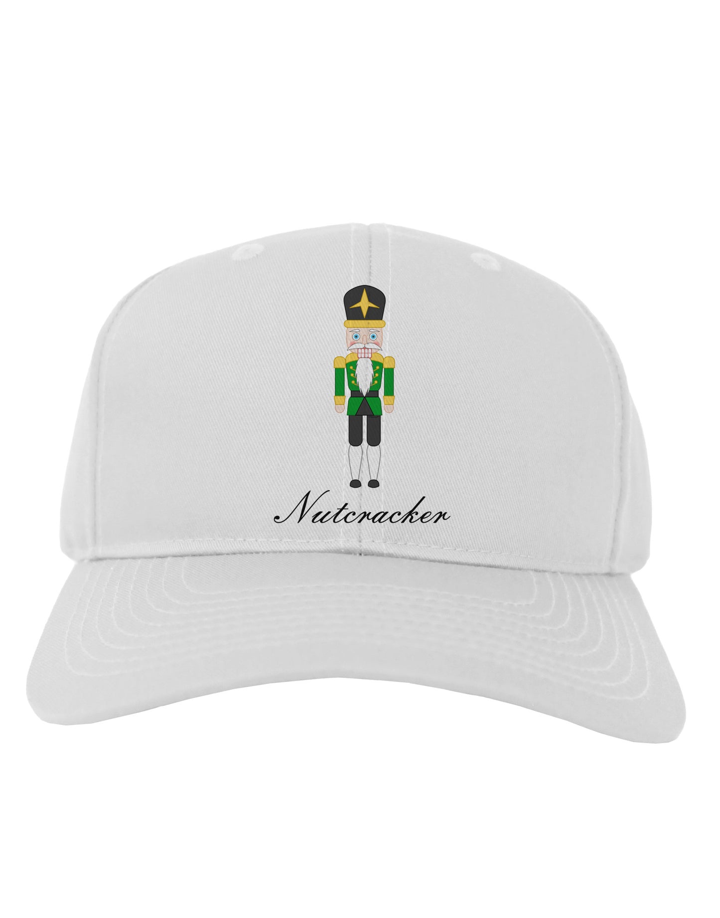 Nutcracker - Green Gold Black Text Adult Baseball Cap Hat-Baseball Cap-TooLoud-White-One Size-Davson Sales