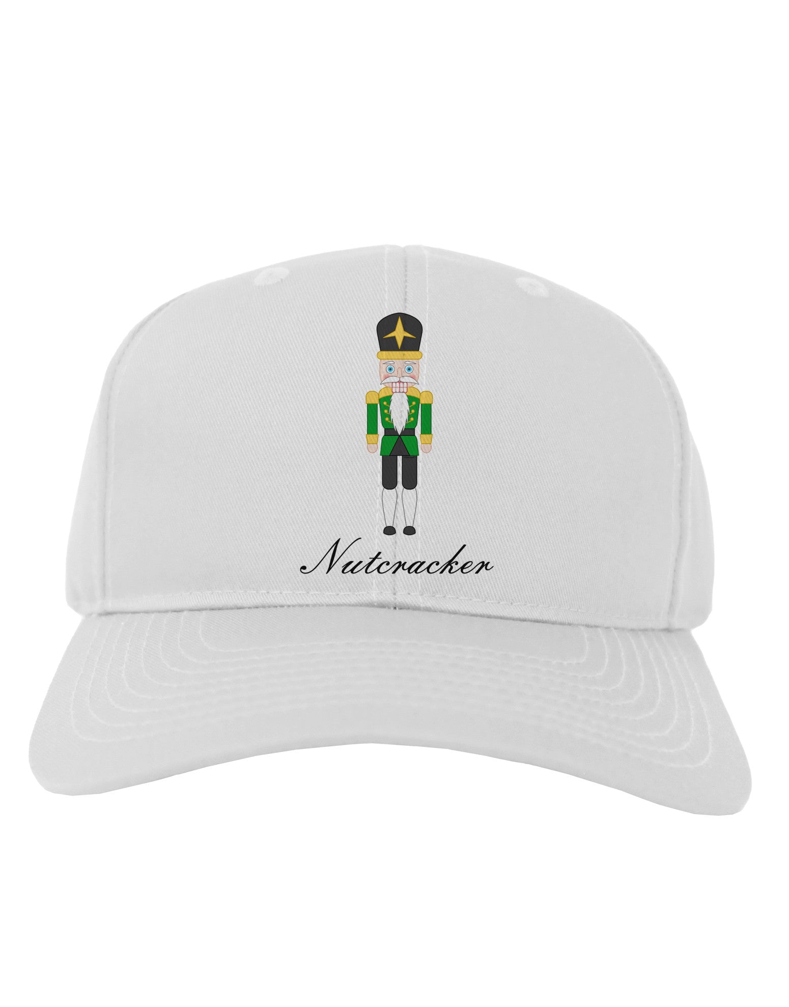 Nutcracker - Green Gold Black Text Adult Baseball Cap Hat-Baseball Cap-TooLoud-White-One Size-Davson Sales