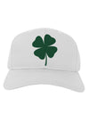 Lucky Four Leaf Clover St Patricks Day Adult Baseball Cap Hat-Baseball Cap-TooLoud-White-One Size-Davson Sales