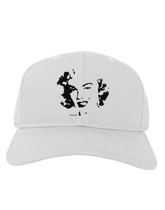 Marilyn Monroe Cutout Design Adult Baseball Cap Hat by TooLoud-Baseball Cap-TooLoud-White-One Size-Davson Sales