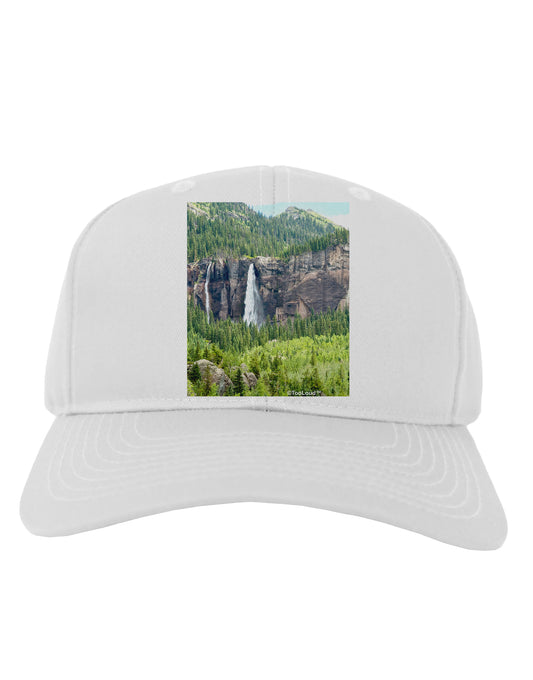 Beautiful Cliffs Nature Adult Baseball Cap Hat by-Baseball Cap-TooLoud-White-One Size-Davson Sales