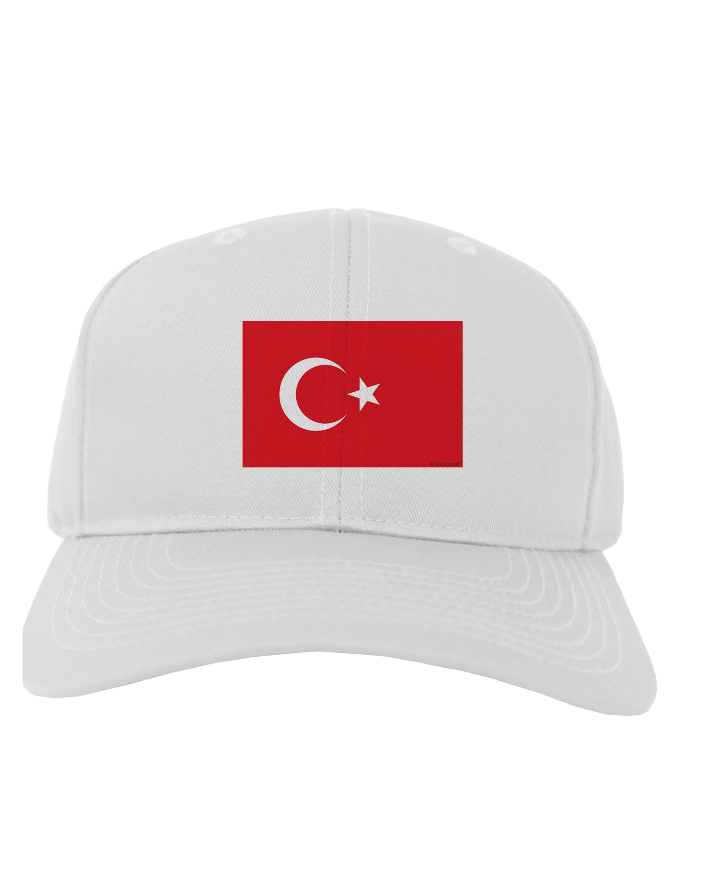 Turkey Flag Adult Baseball Cap Hat by TooLoud-Baseball Cap-TooLoud-White-One Size-Davson Sales