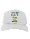 Let's Get Lit Menorah Adult Baseball Cap Hat-Baseball Cap-TooLoud-White-One Size-Davson Sales