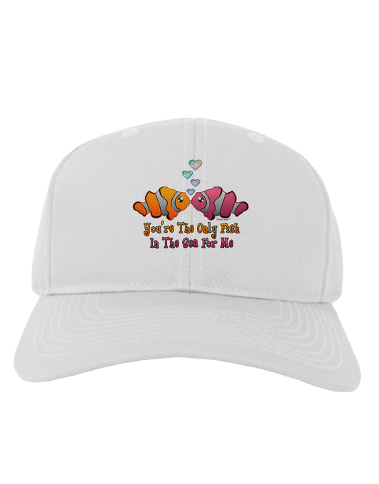 Kissy Clownfish Only Fish In The Sea Adult Baseball Cap Hat-Baseball Cap-TooLoud-White-One Size-Davson Sales