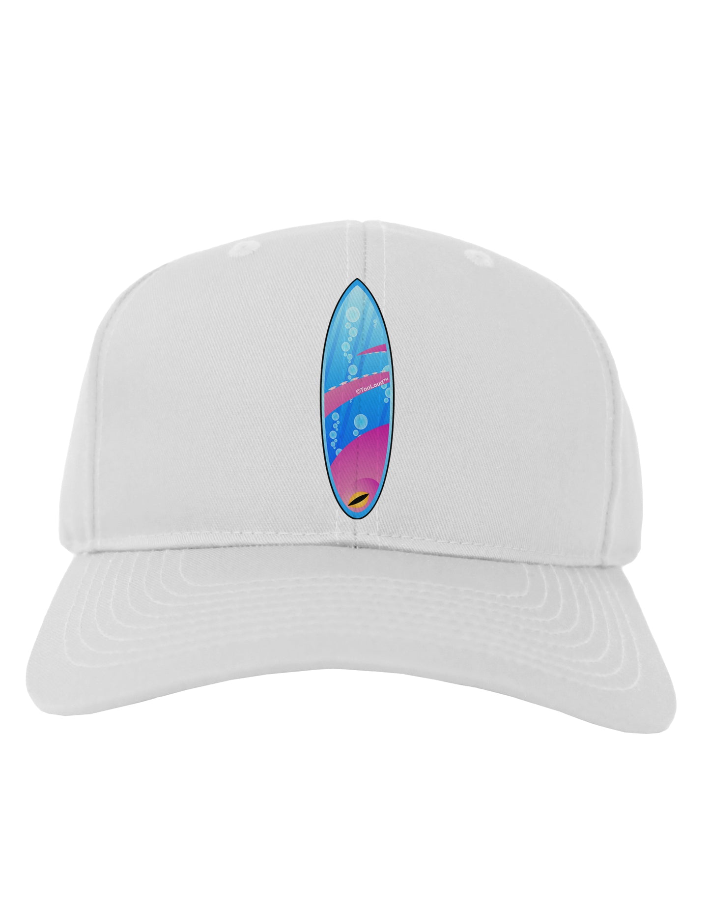 Octopus Surfboard Adult Baseball Cap Hat by TooLoud-Baseball Cap-TooLoud-White-One Size-Davson Sales