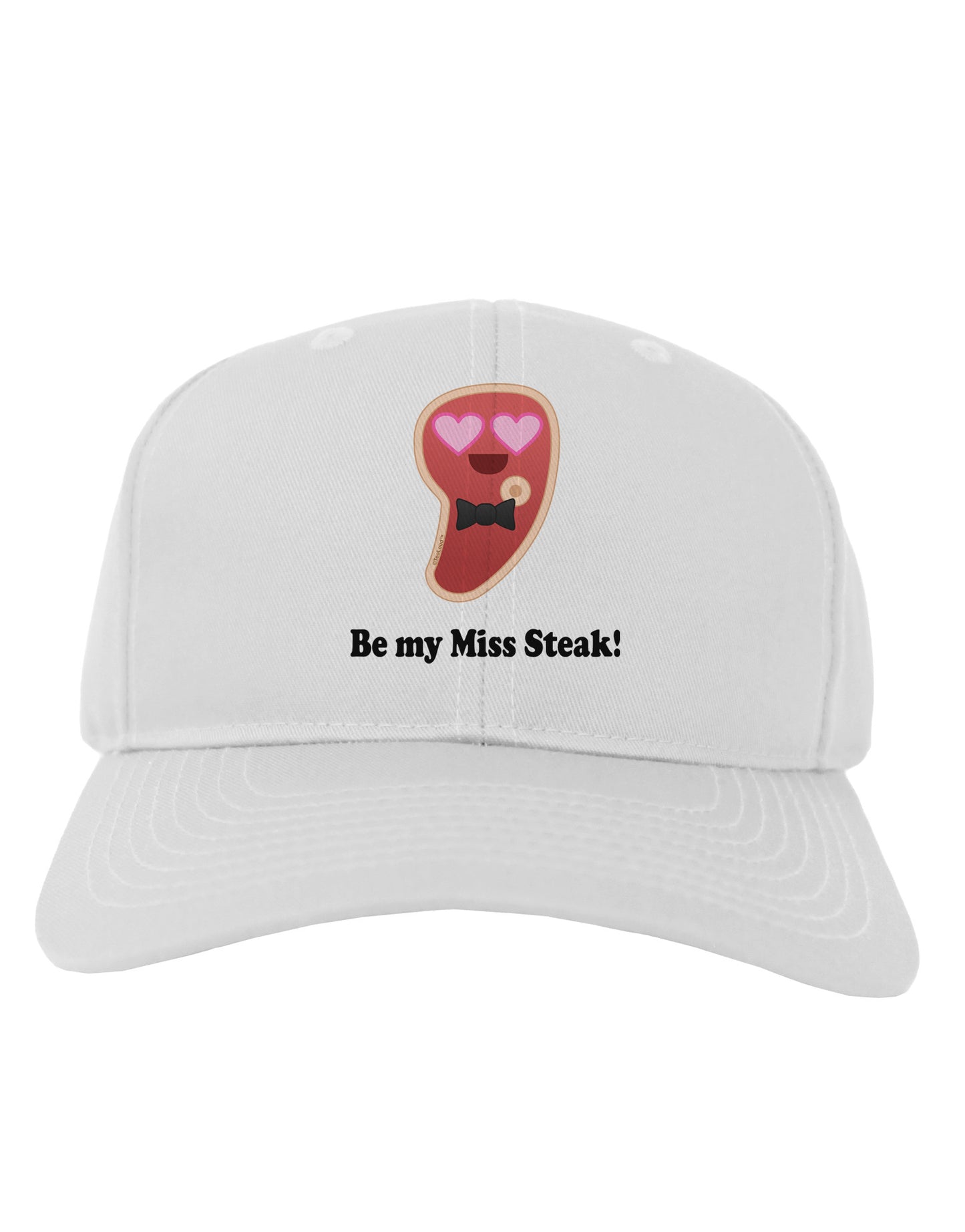 Be My Miss Steak - Romantic Adult Baseball Cap Hat by TooLoud-Baseball Cap-TooLoud-White-One Size-Davson Sales