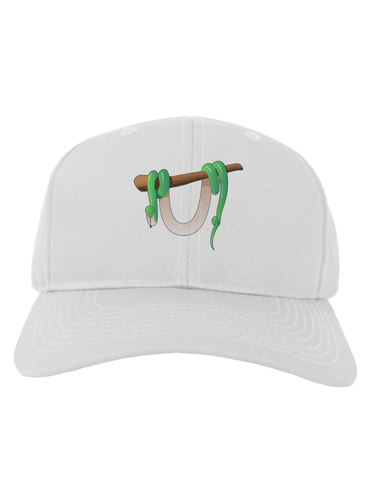 Anaconda Design Green Adult Baseball Cap Hat-Baseball Cap-TooLoud-White-One Size-Davson Sales