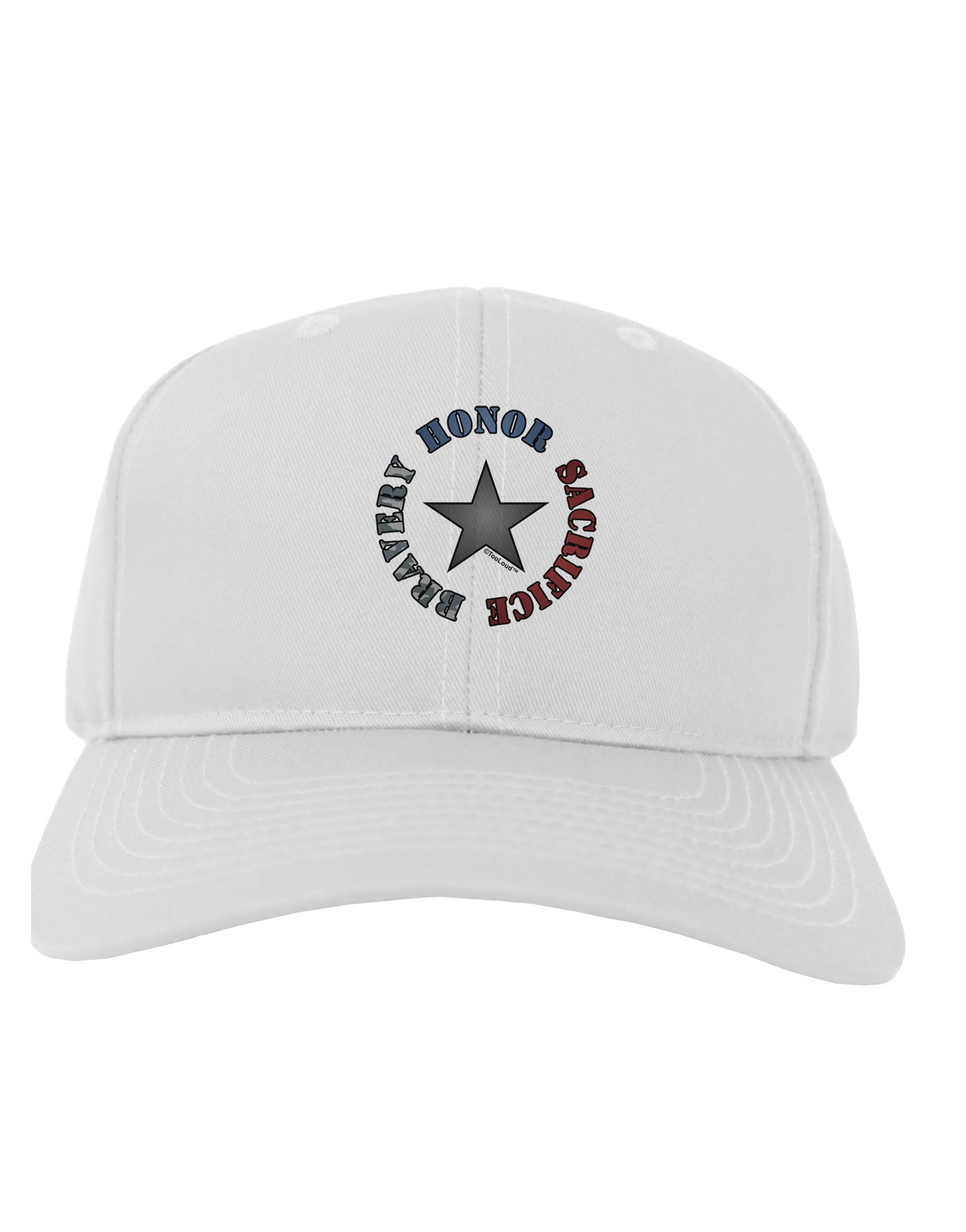 Honor Sacrifice Bravery Adult Baseball Cap Hat by TooLoud-Baseball Cap-TooLoud-White-One Size-Davson Sales