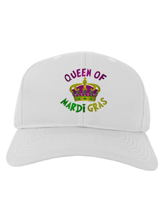 Queen Of Mardi Gras Adult Baseball Cap Hat-Baseball Cap-TooLoud-White-One Size-Davson Sales