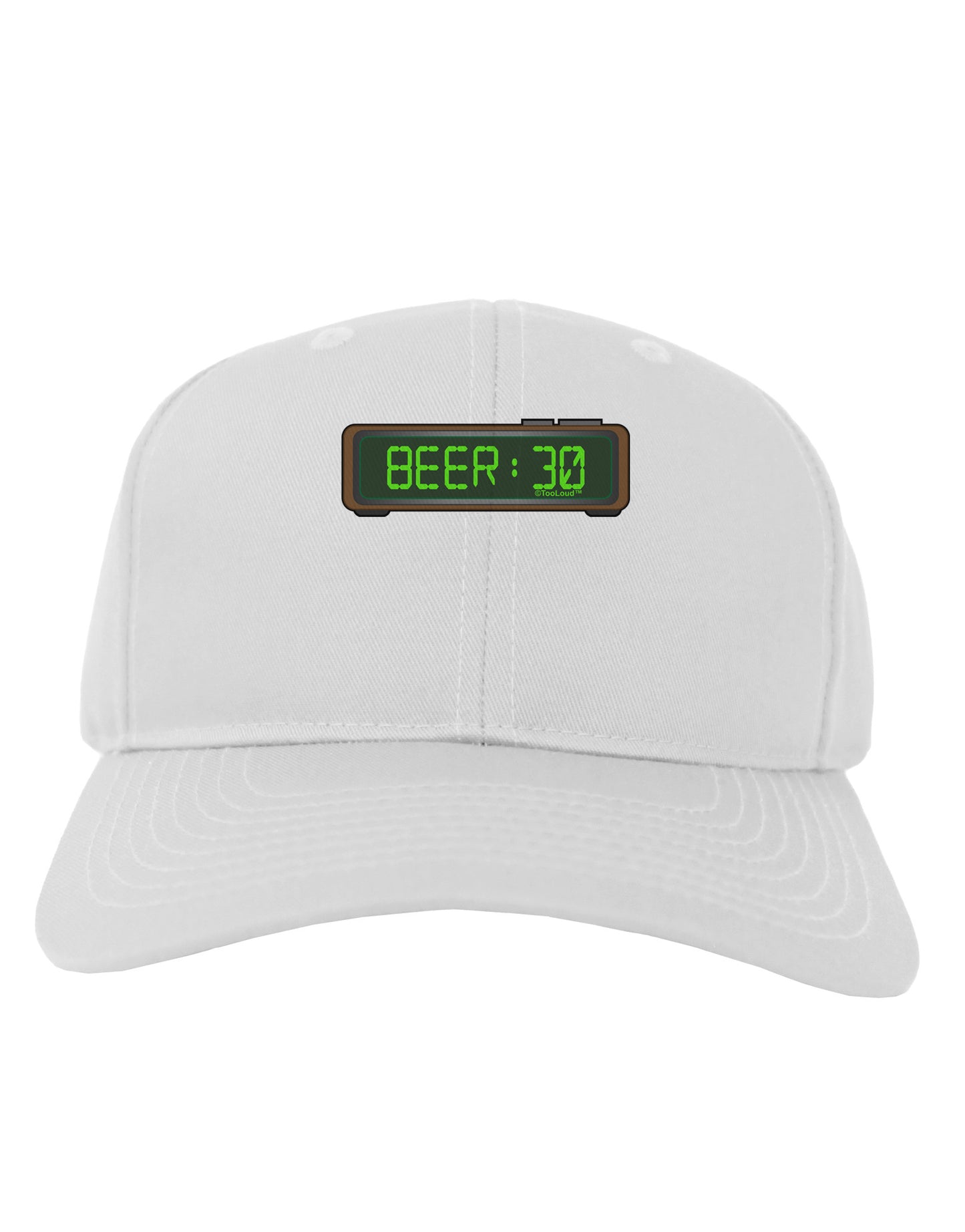 Beer 30 - Digital Clock Adult Baseball Cap Hat by TooLoud-Baseball Cap-TooLoud-White-One Size-Davson Sales
