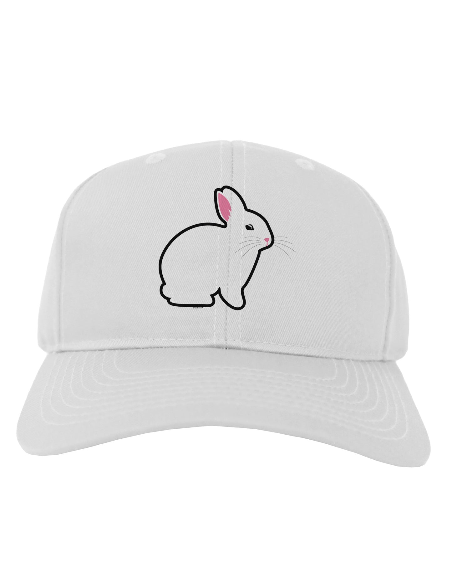 Cute Bunny Rabbit Easter Adult Baseball Cap Hat-Baseball Cap-TooLoud-White-One Size-Davson Sales