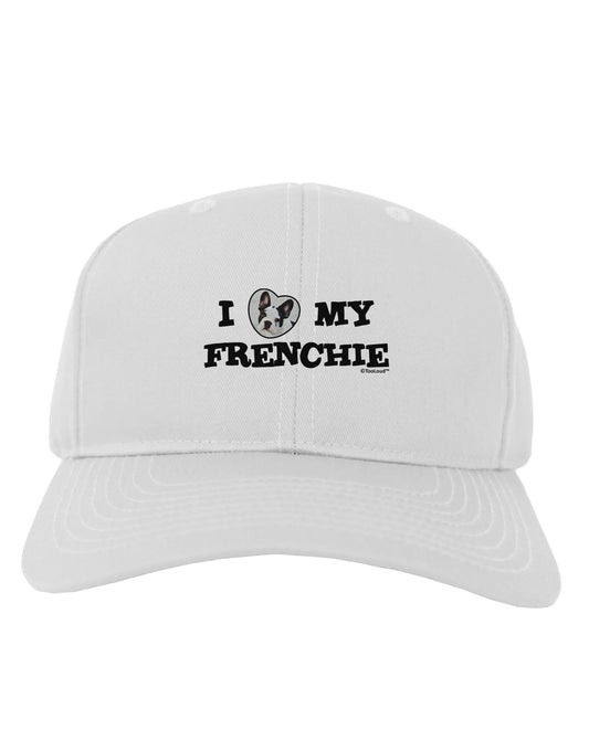 I Heart My Frenchie Adult Baseball Cap Hat by TooLoud-Baseball Cap-TooLoud-White-One Size-Davson Sales