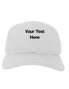 Enter Your Own Words Customized Text Adult Baseball Cap Hat-Baseball Cap-TooLoud-White-One Size-Davson Sales