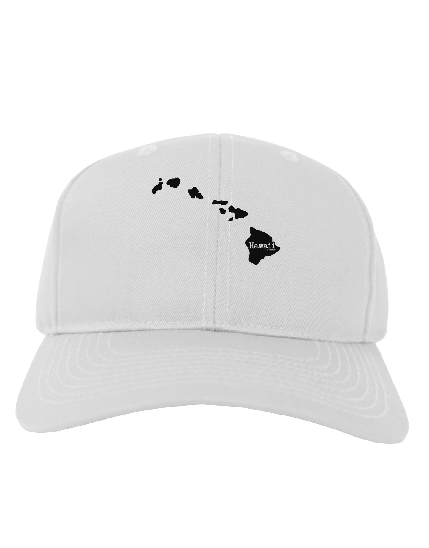 Hawaii - United States Shape Adult Baseball Cap Hat by TooLoud-Baseball Cap-TooLoud-White-One Size-Davson Sales