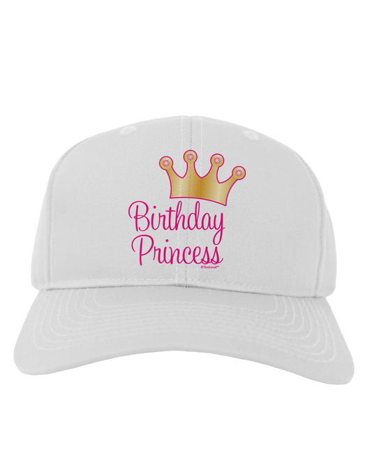 Birthday Princess - Tiara Adult Baseball Cap Hat by TooLoud-Baseball Cap-TooLoud-White-One Size-Davson Sales