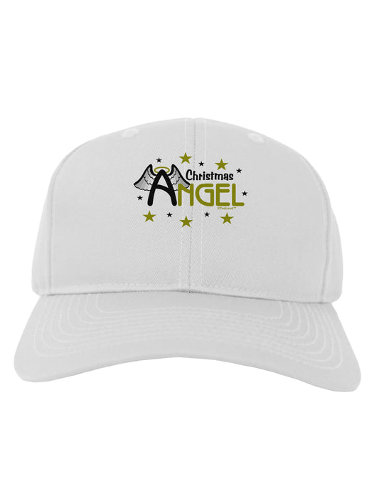 Christmas Angel Text Adult Baseball Cap Hat-Baseball Cap-TooLoud-White-One Size-Davson Sales