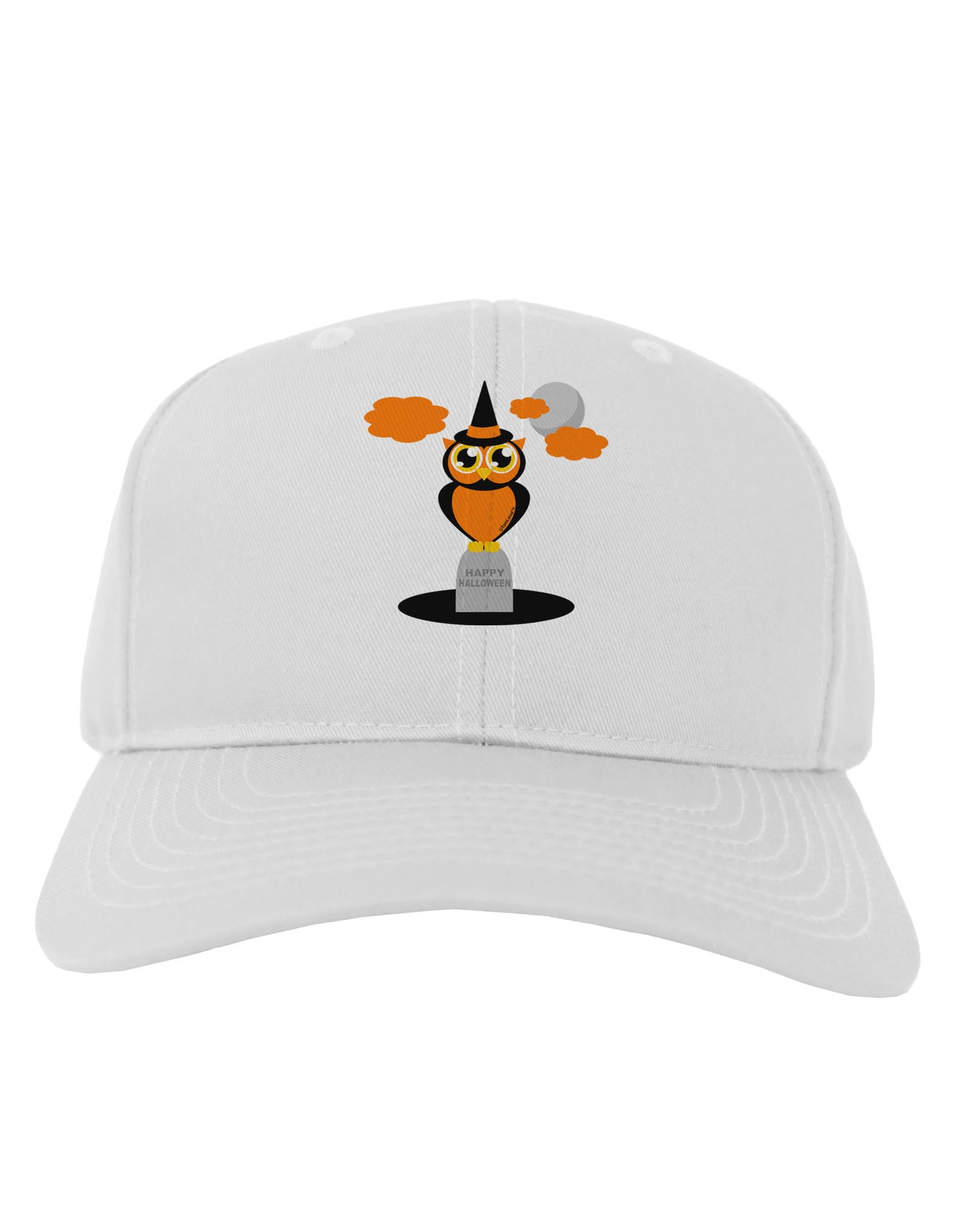 Owl Orange Adult Baseball Cap Hat-Baseball Cap-TooLoud-White-One Size-Davson Sales