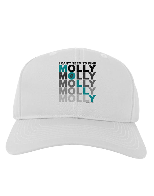 Find Molly Blue Adult Baseball Cap Hat-Baseball Cap-TooLoud-White-One Size-Davson Sales