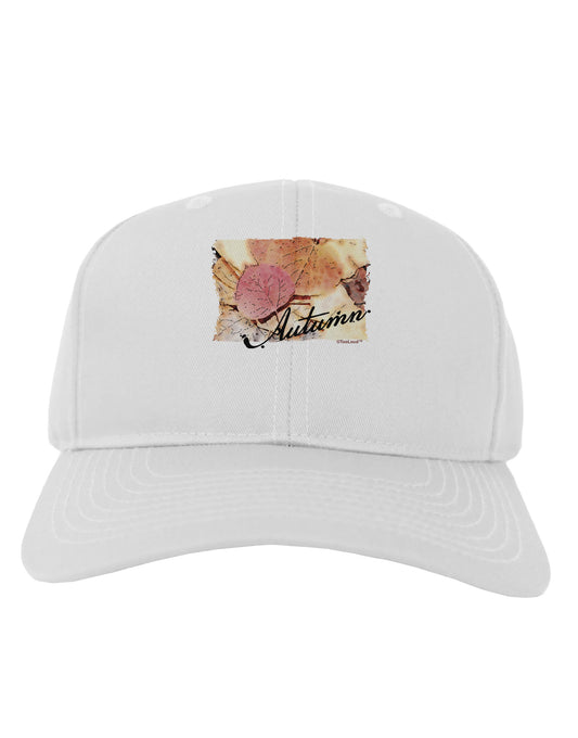 Colorado - Autumn WaterColor Text Adult Baseball Cap Hat-Baseball Cap-TooLoud-White-One Size-Davson Sales