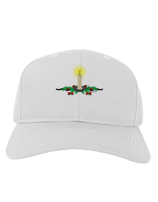 Chirstmas Candle Adult Baseball Cap Hat-Baseball Cap-TooLoud-White-One Size-Davson Sales