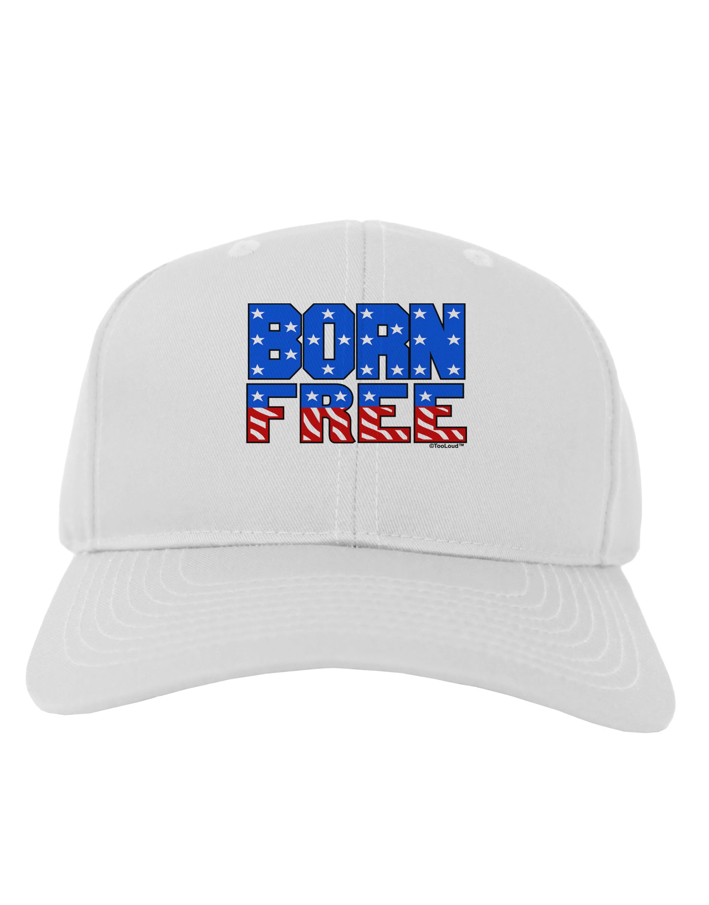 Born Free Color Adult Baseball Cap Hat by TooLoud-Baseball Cap-TooLoud-White-One Size-Davson Sales