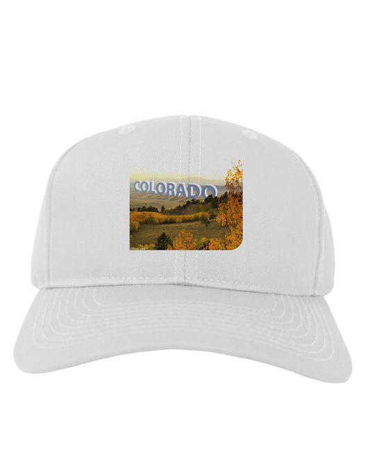 Colorado Postcard Gentle Sunrise Adult Baseball Cap Hat by-Baseball Cap-TooLoud-White-One Size-Davson Sales