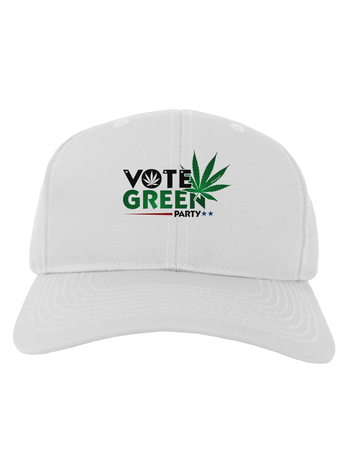 Vote Green Party - Marijuana Adult Baseball Cap Hat-Baseball Cap-TooLoud-White-One Size-Davson Sales