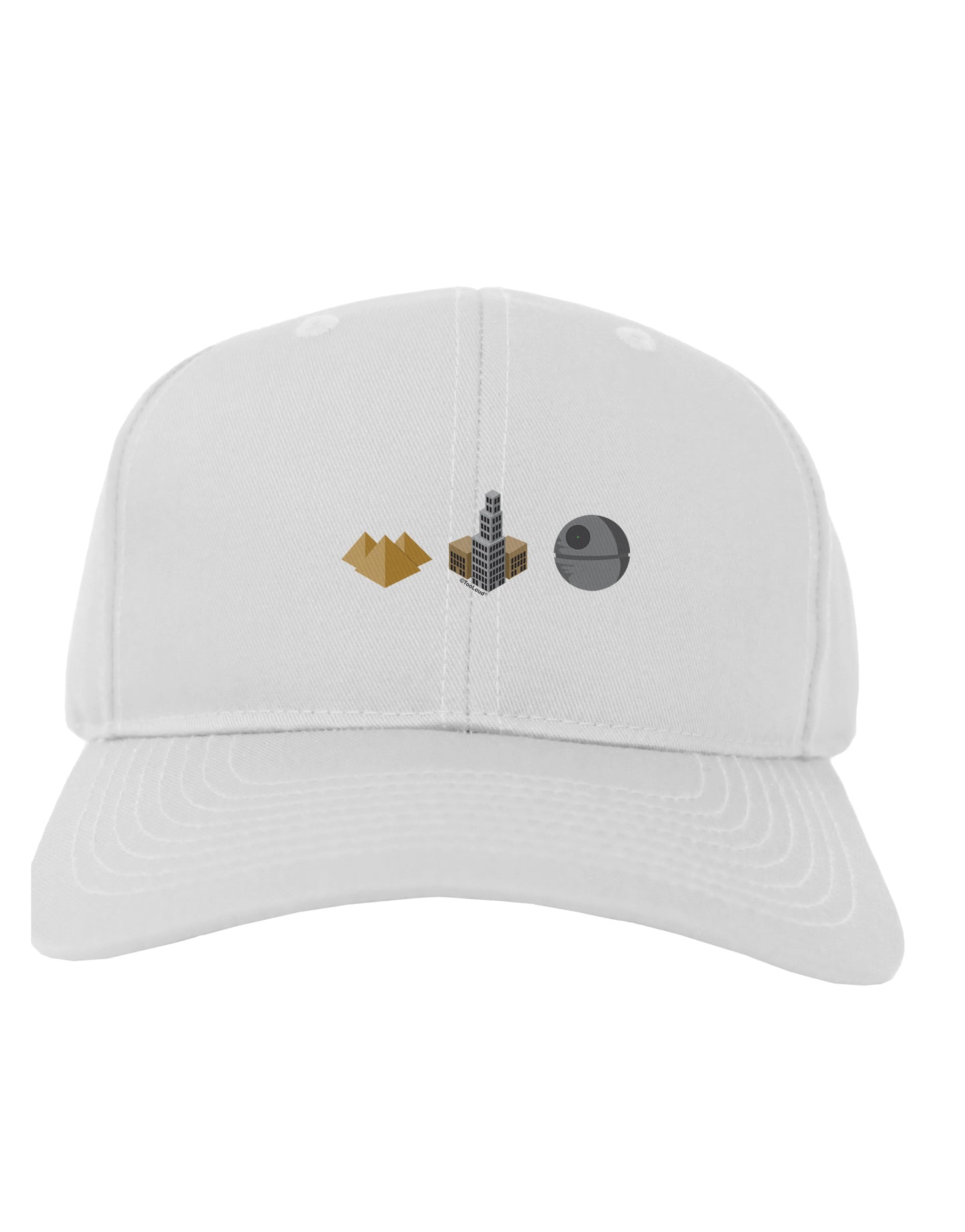 History of Architecture Funny Sci-fi Adult Baseball Cap Hat by TooLoud-Baseball Cap-TooLoud-White-One Size-Davson Sales