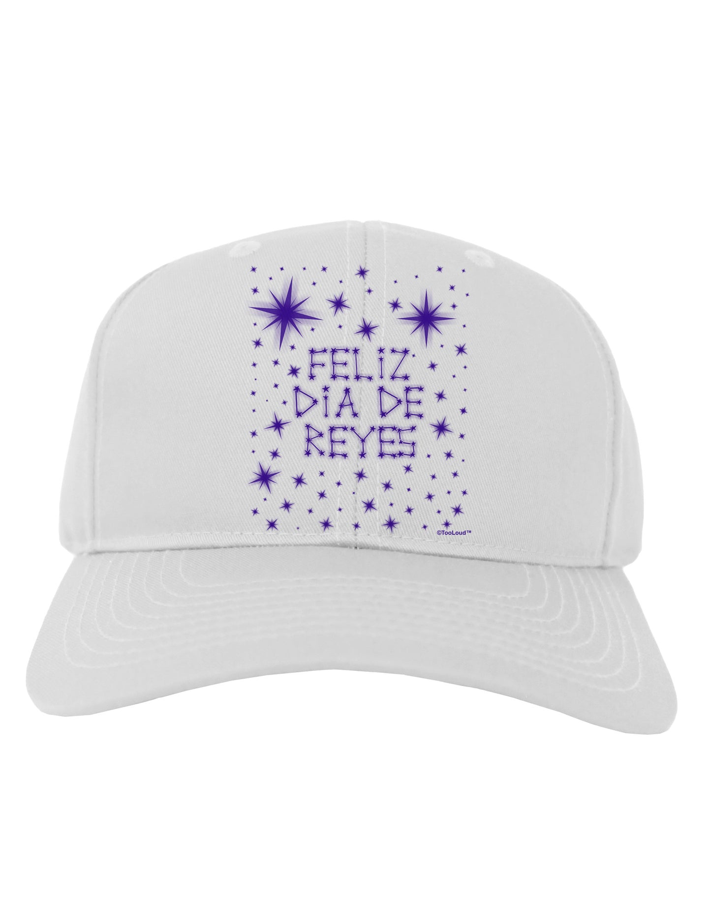 Feliz Dia de Reyes - Estrellas Brillantes Adult Baseball Cap Hat by TooLoud-Baseball Cap-TooLoud-White-One Size-Davson Sales