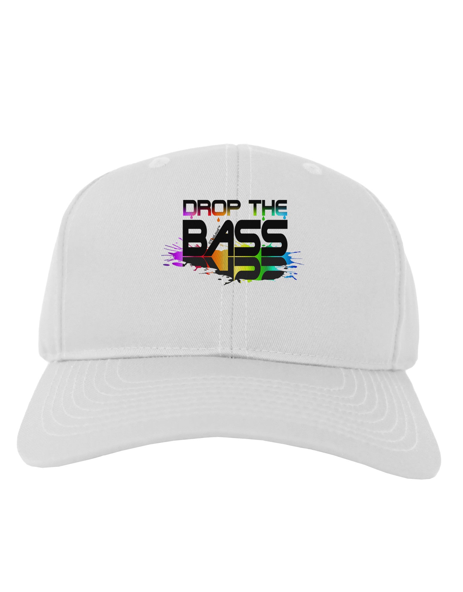 Paint Drop The Bass Adult Baseball Cap Hat-Baseball Cap-TooLoud-White-One Size-Davson Sales