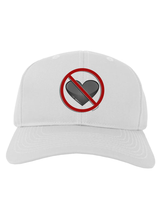 No Love Symbol Adult Baseball Cap Hat-Baseball Cap-TooLoud-White-One Size-Davson Sales