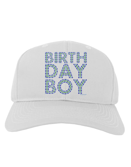 Birthday Boy - Blue and Green Dots Adult Baseball Cap Hat by TooLoud-Baseball Cap-TooLoud-White-One Size-Davson Sales