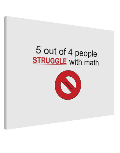 5 out of 4 People Funny Math Humor Printed Canvas Art Landscape - Choose Size by TooLoud-TooLoud-14x11"-Davson Sales