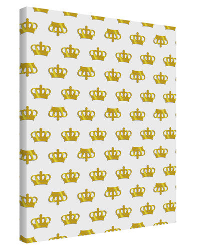 Gold Crowns AOP Printed Canvas Art Portrait - Choose Size by TooLoud-TooLoud-11x14"-Davson Sales