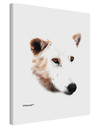 TooLoud White Wolf Head Cutout Printed Canvas Art Portrait - Choose Size-TooLoud-11x14"-Davson Sales