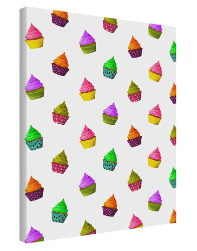 Real Cupcakes AOP Printed Canvas Art Portrait - Choose Size-TooLoud-11x14"-Davson Sales