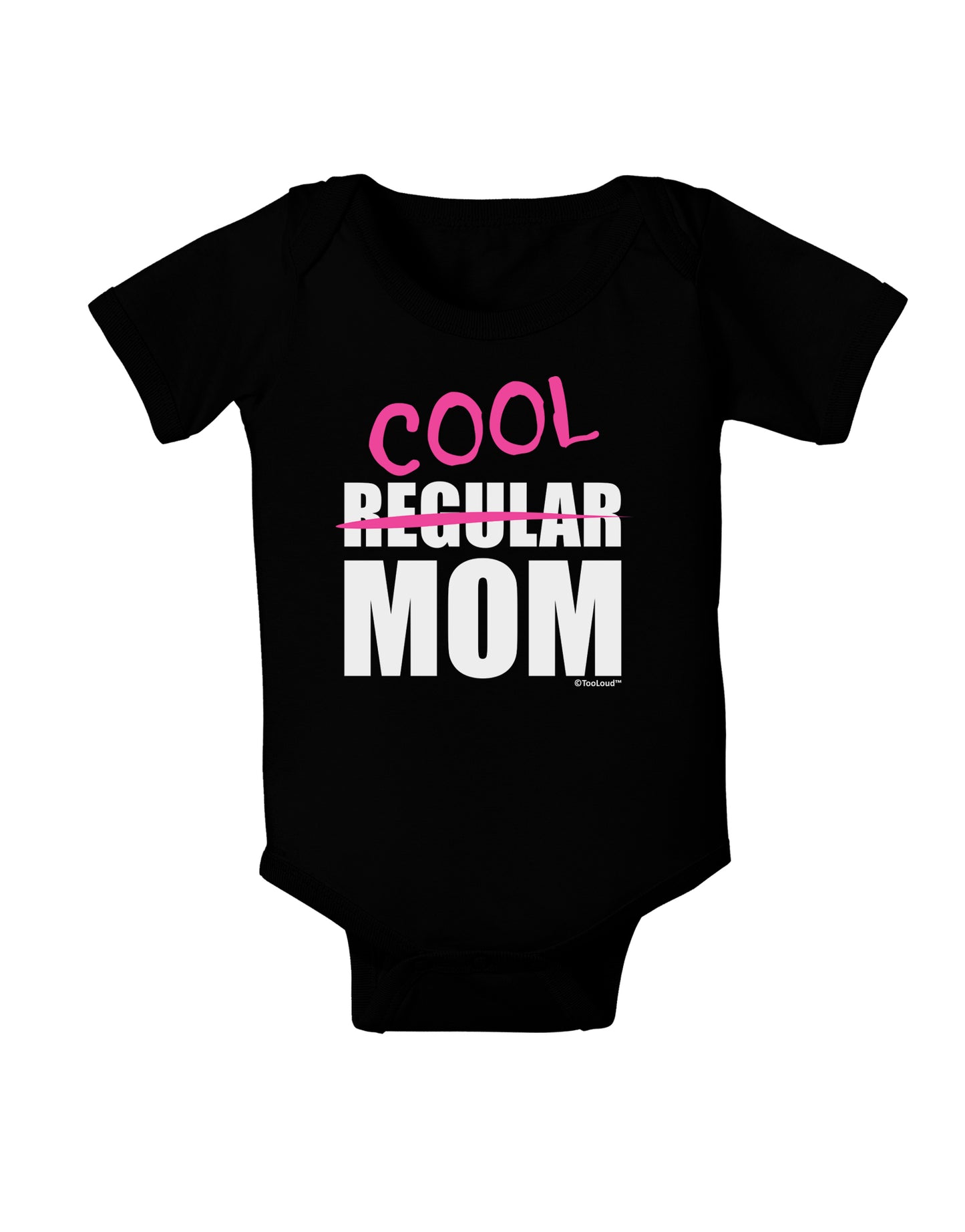 Not A Regular Mom Design Baby Bodysuit Dark by TooLoud-Baby Romper-TooLoud-Black-06-Months-Davson Sales