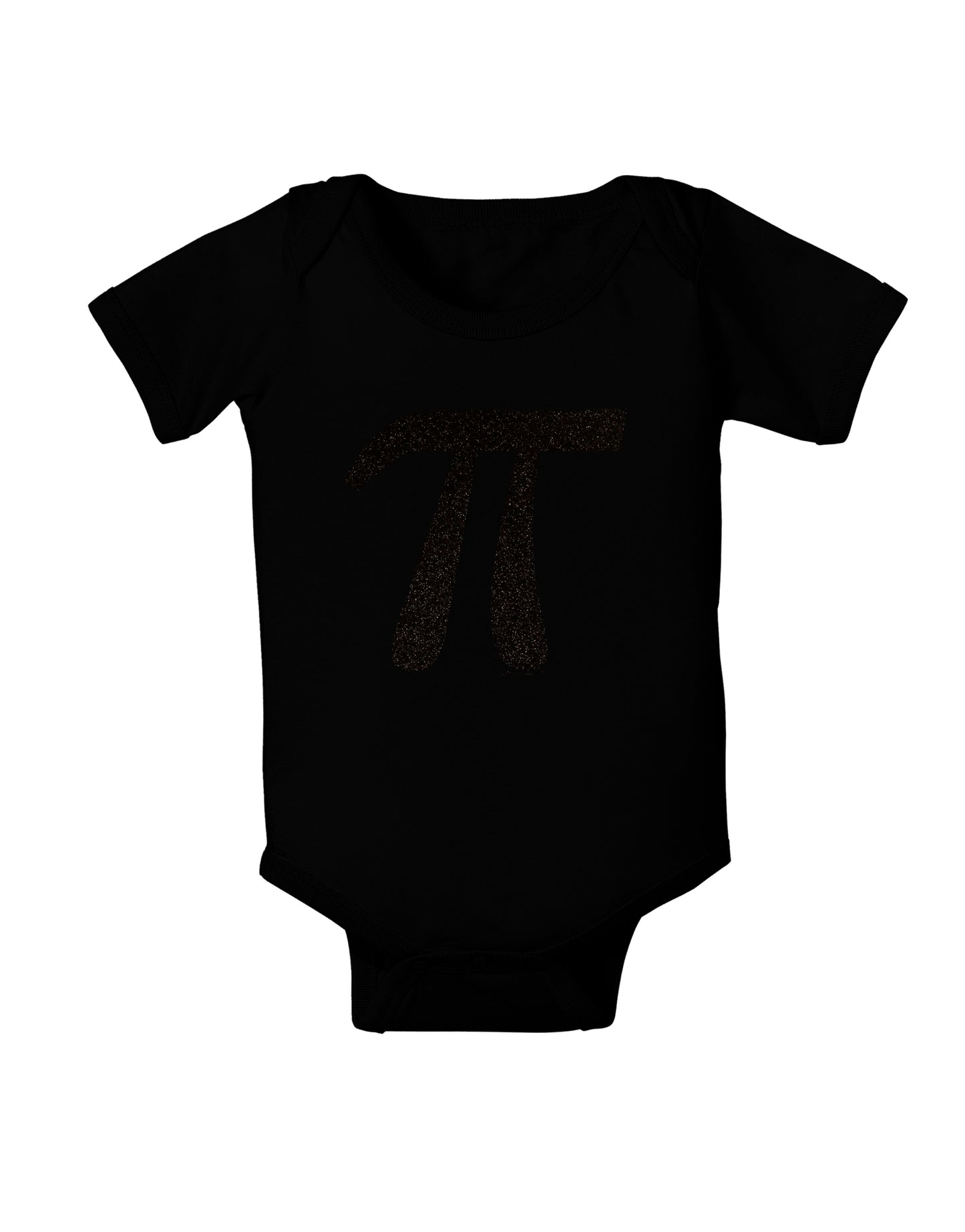Pi Symbol Glitter - Black Baby Bodysuit Dark by TooLoud-Baby Romper-TooLoud-Black-06-Months-Davson Sales