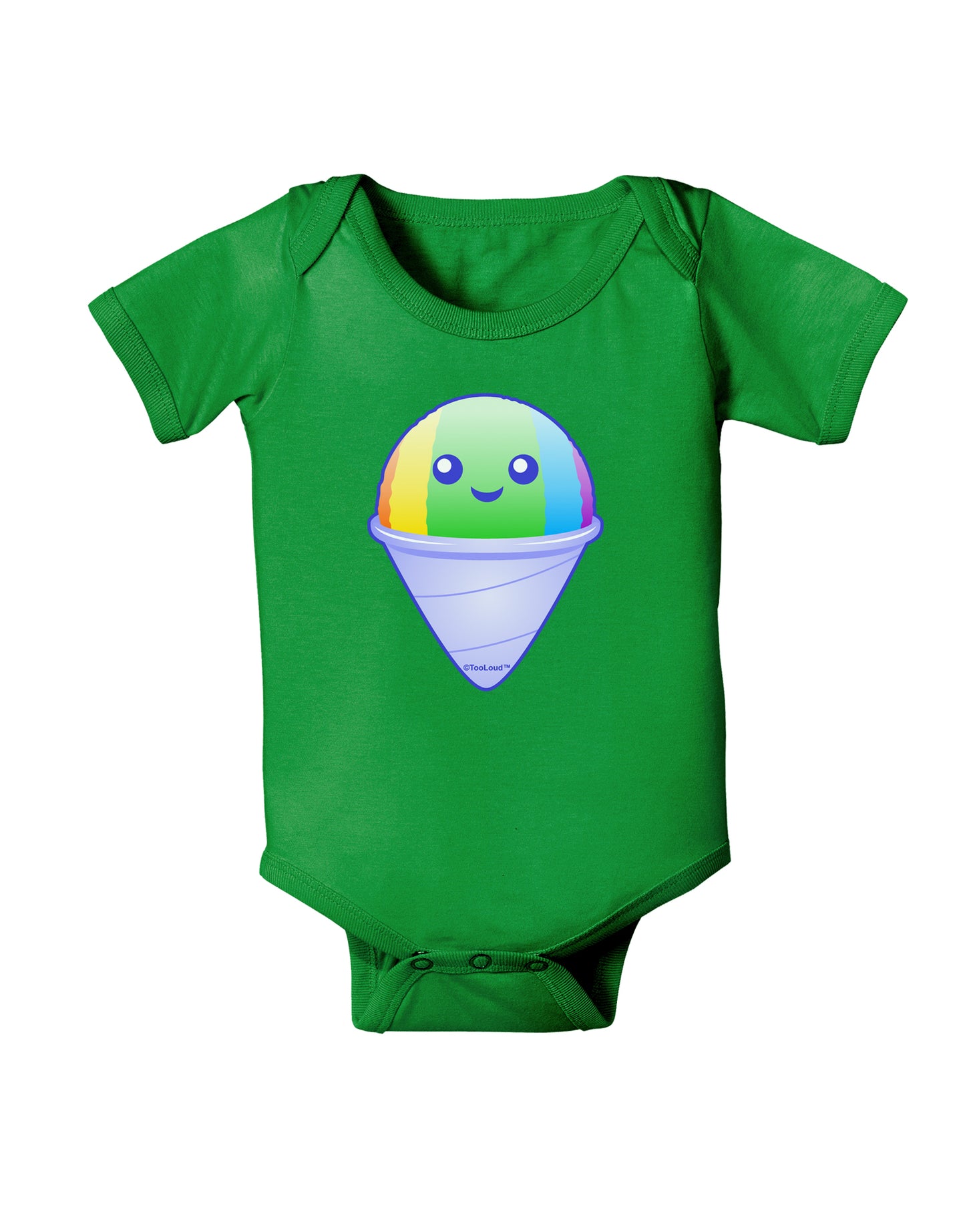 Cute Shaved Ice Baby Bodysuit Dark by TooLoud-Baby Romper-TooLoud-Clover-Green-06-Months-Davson Sales
