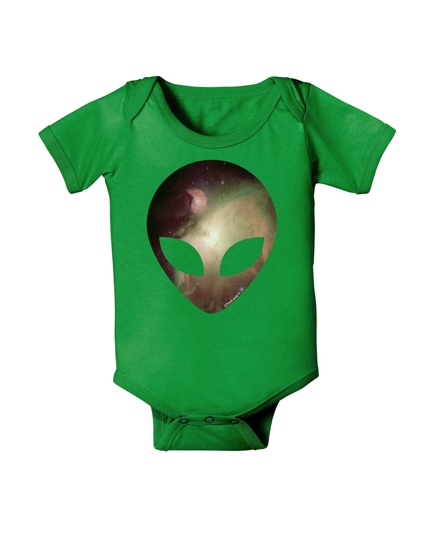 Extraterrestrial Face - Space #2 Baby Bodysuit Dark by TooLoud-Baby Romper-TooLoud-Clover-Green-06-Months-Davson Sales
